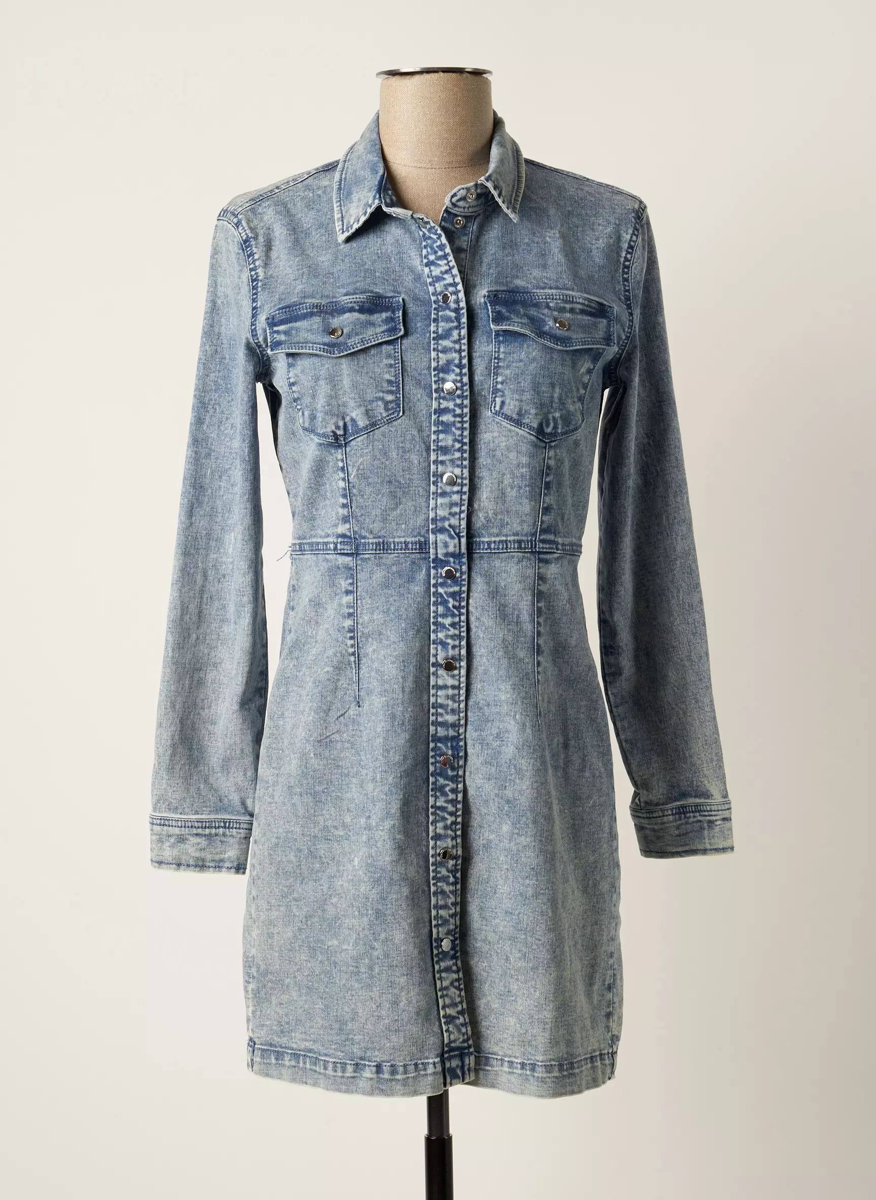 Only Robes Mi Longues Femme couleur bleu