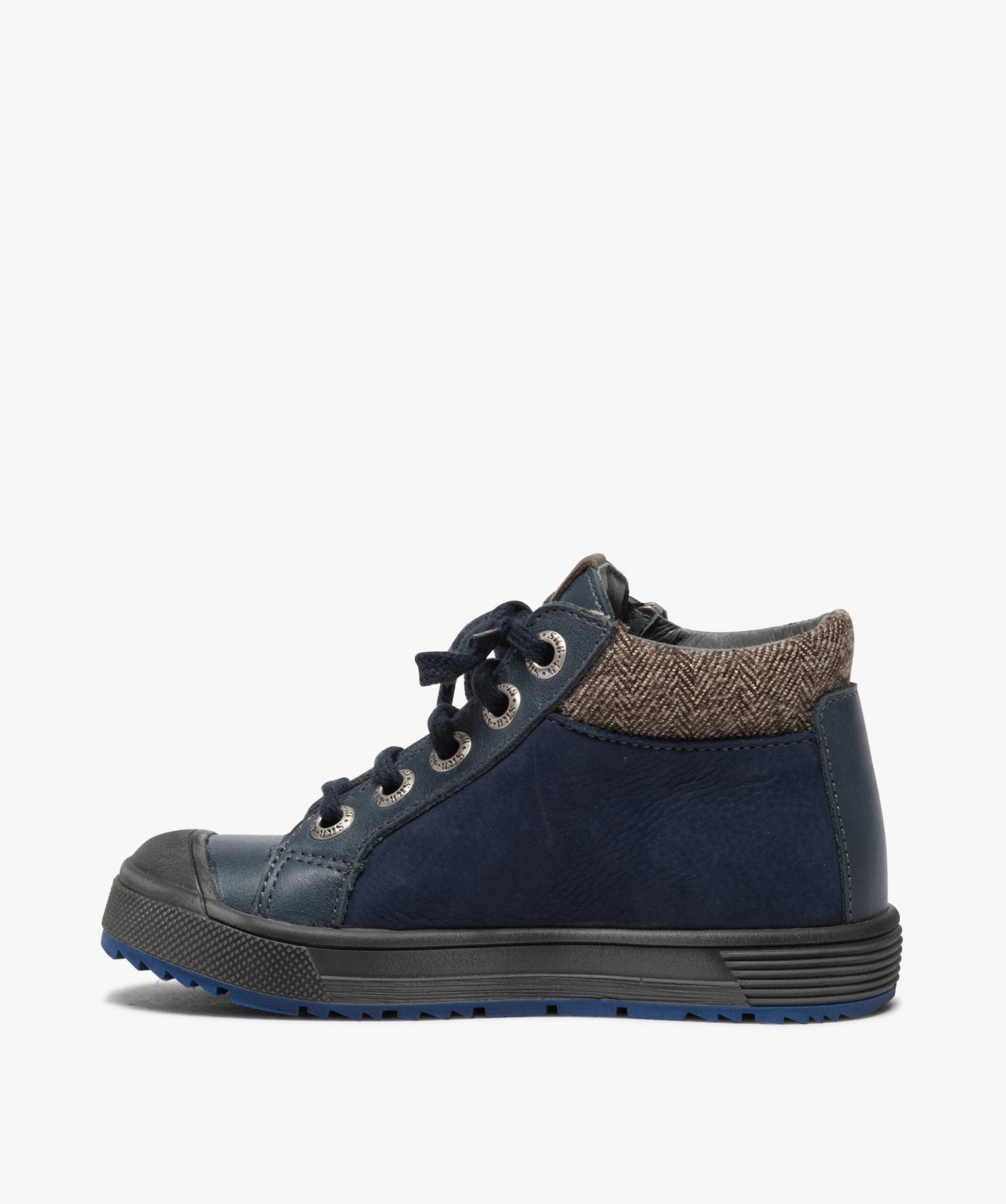 Boots Garçon en cuir fermeture lacets et zip - Bopy | GEMO