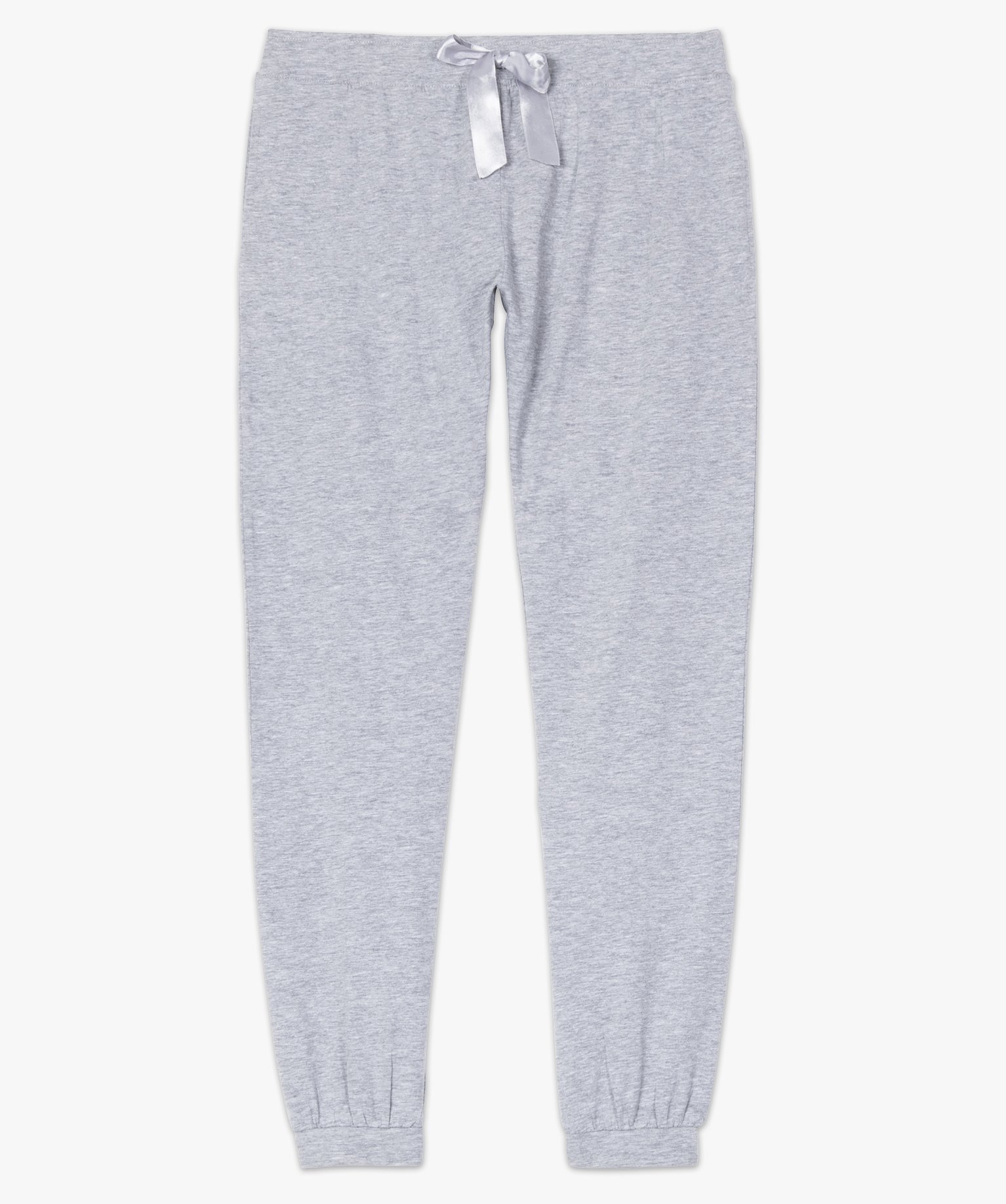 Pantalon de pyjama femme avec bas resserrés gris fonce | GEMO