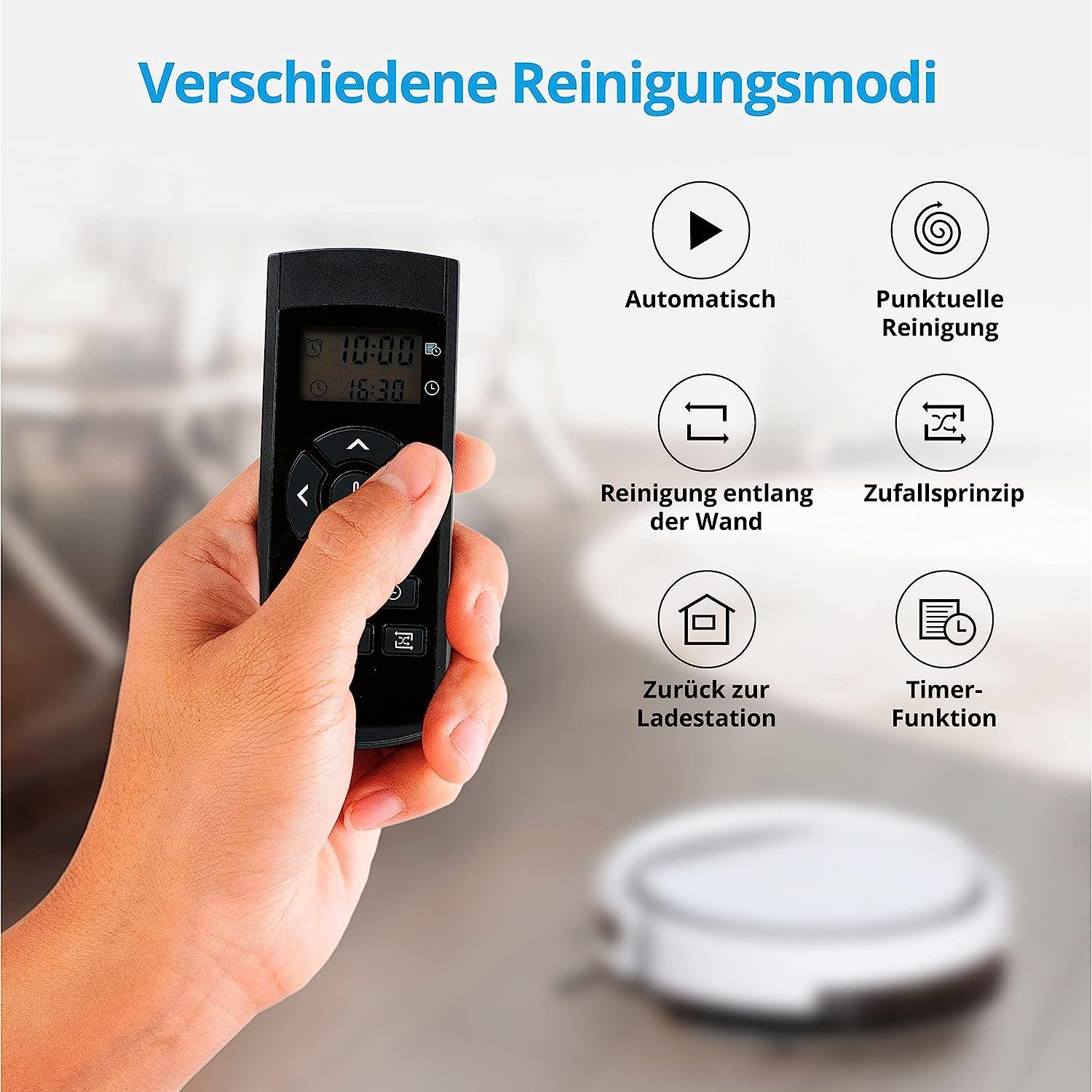 Medion® Saugroboter MEDION Saugroboter E32, Reinigung von Staub, Programmierfunktion