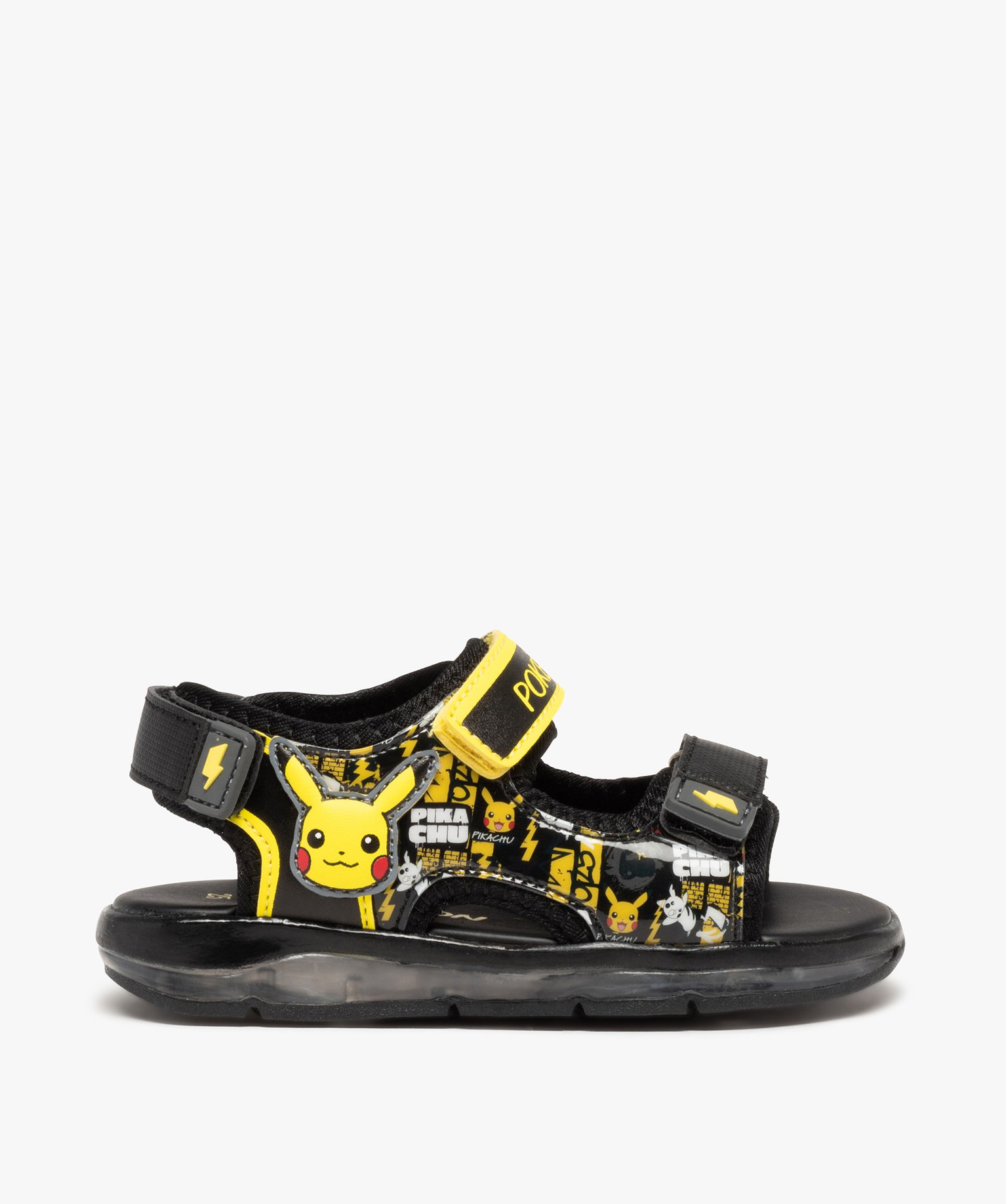 Sandales Garçon sport à scratchs - Pokemon noir | GEMO