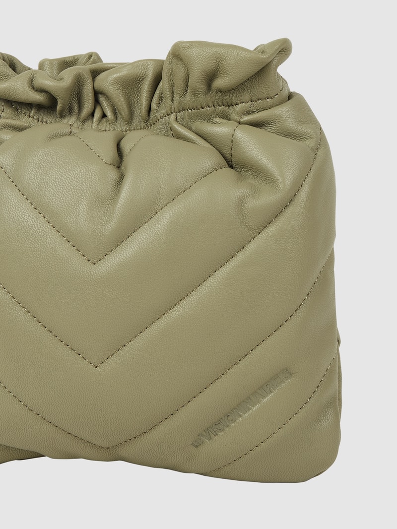 Crossbody Bag aus Leder Modell 'Lilou' in lindgrün