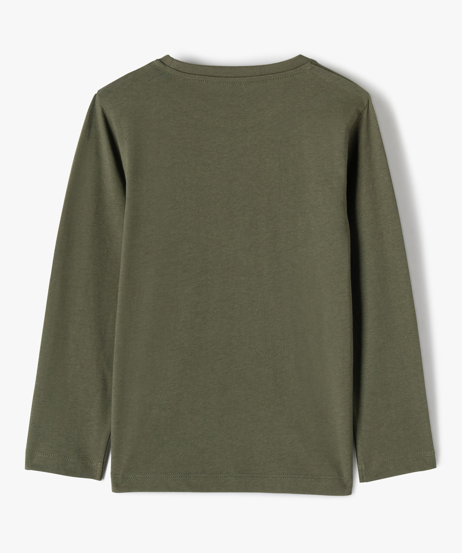 Tee-shirt Garçon à manches longues avec motif kaki | GEMO