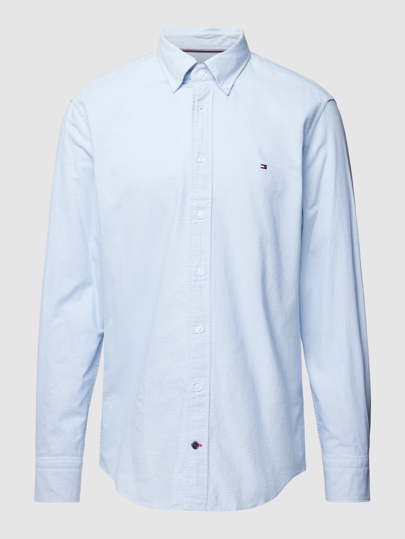 Business-Hemd mit Karomuster in bleu