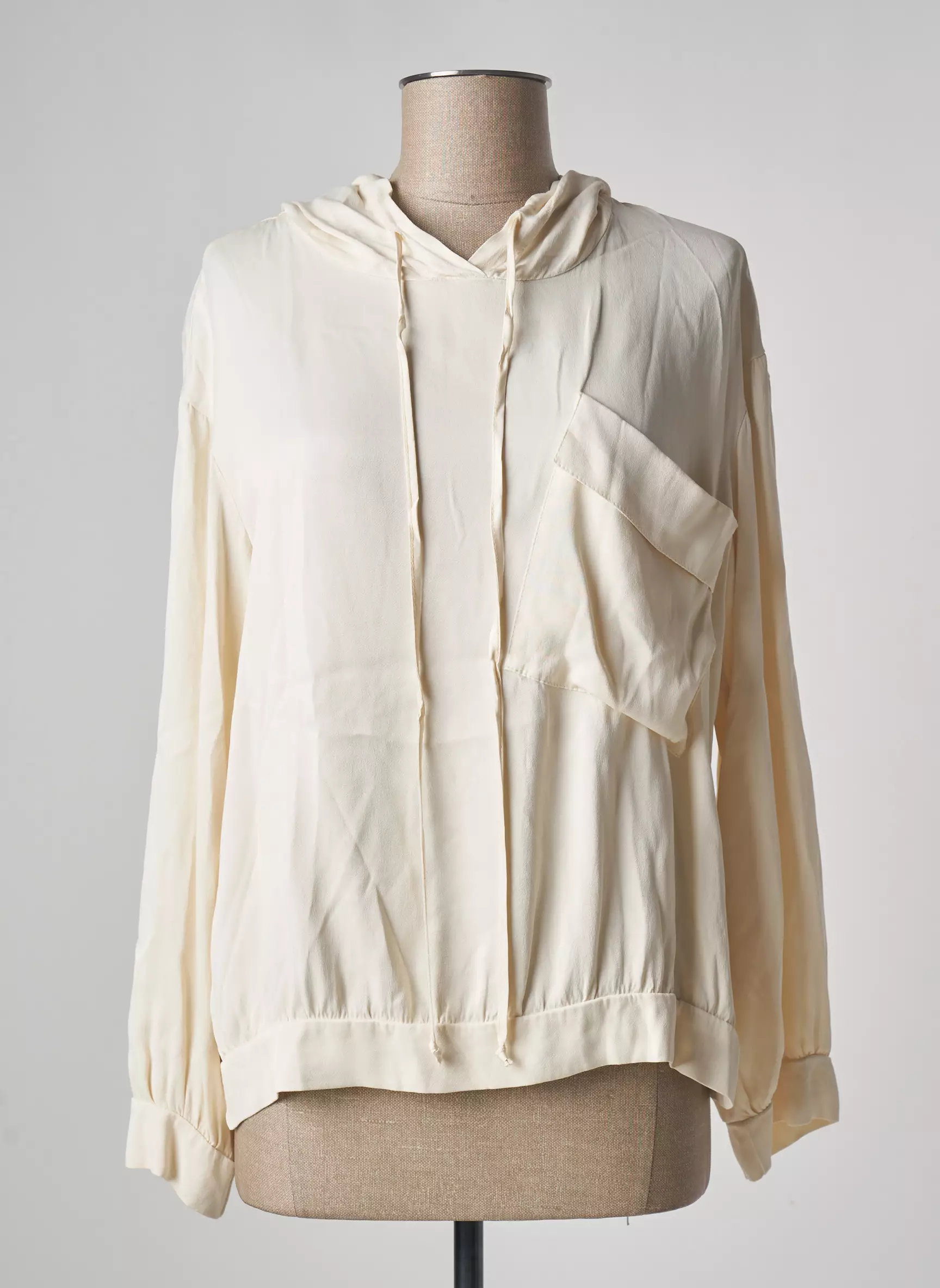 Pako Litto Sweat Capuche Femme couleur beige