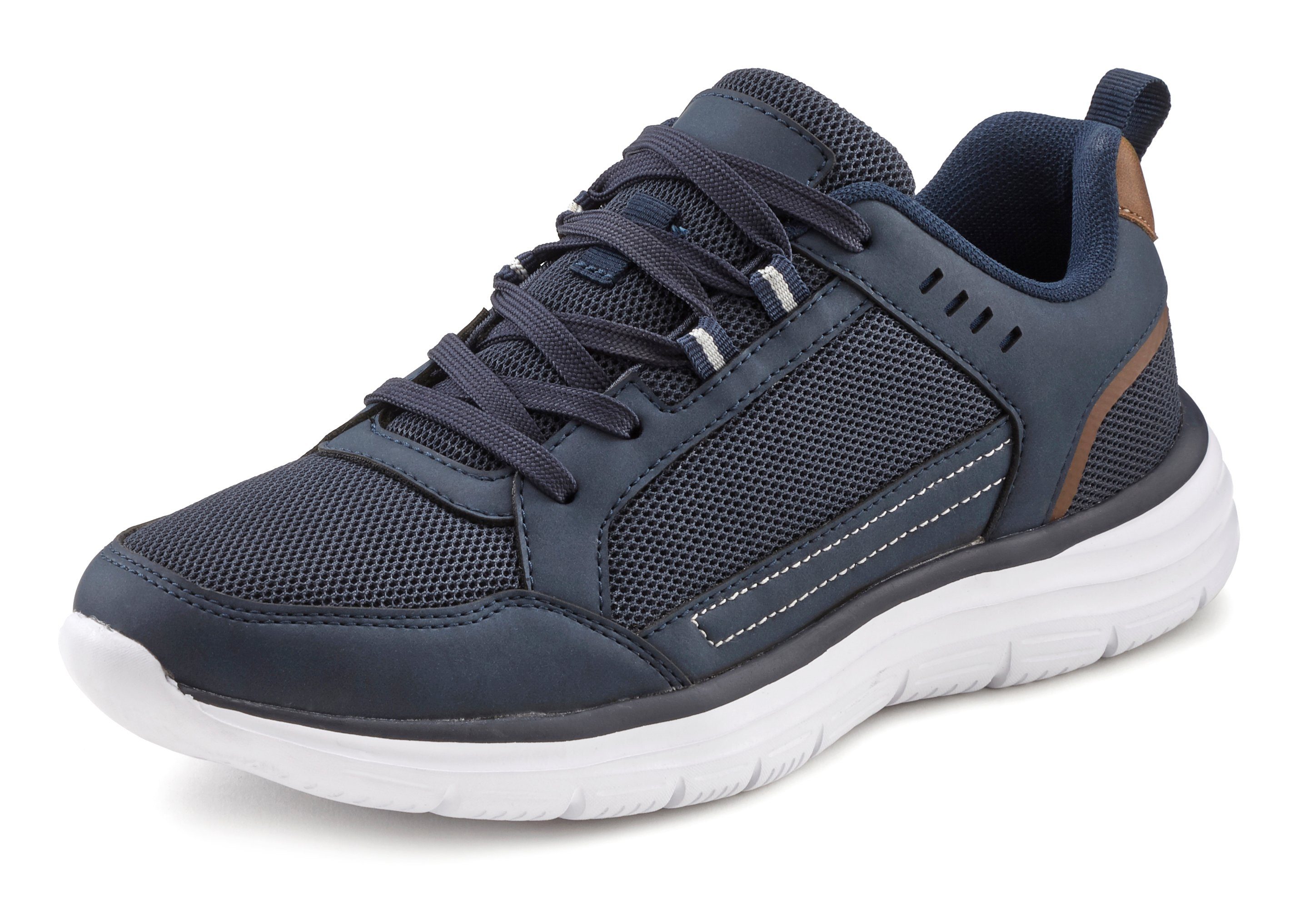 AUTHENTIC LE JOGGER Sneaker, Schnürhalbschuhe, Freizeitschuhe, ultraleicht, Material-Mix VEGAN