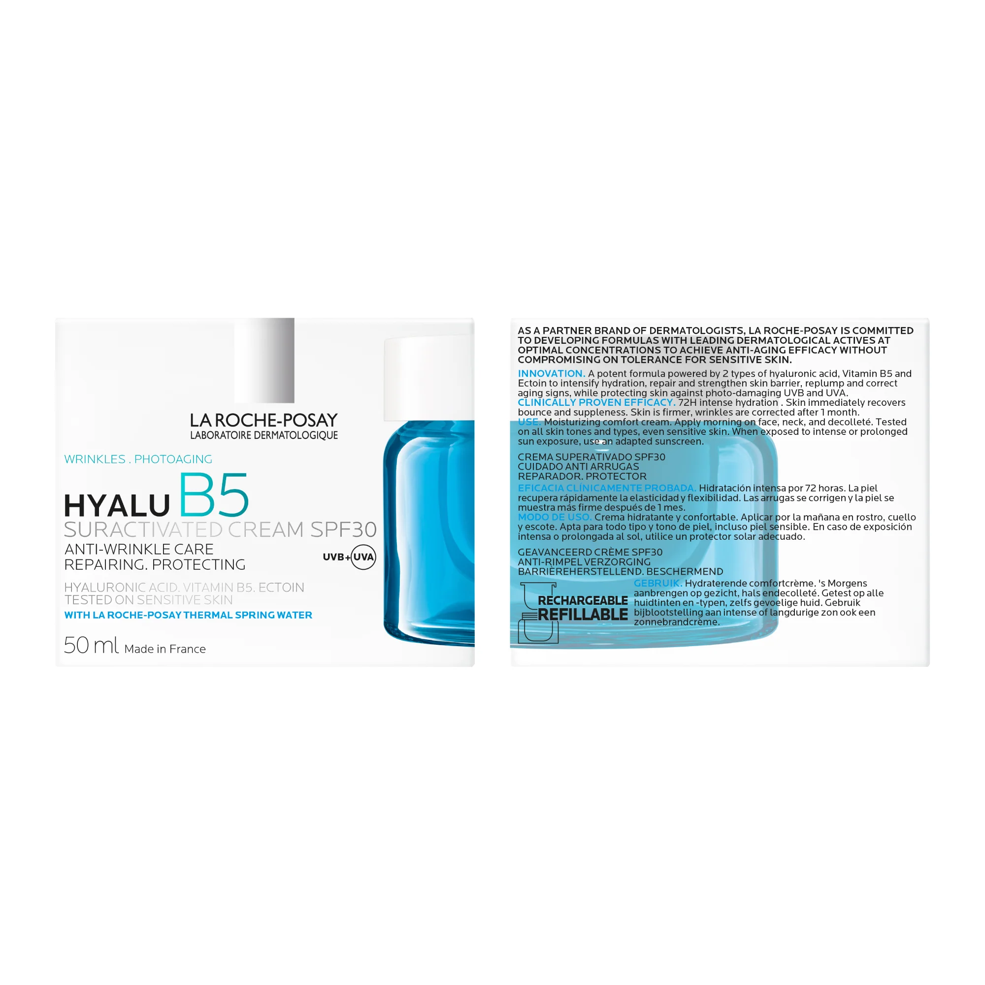 Hyalu B5 Hyalu B5 krém proti vráskam s SPF30 - Denný krém proti vráskam, Hydratačný denný krém, Regeneračná kúra