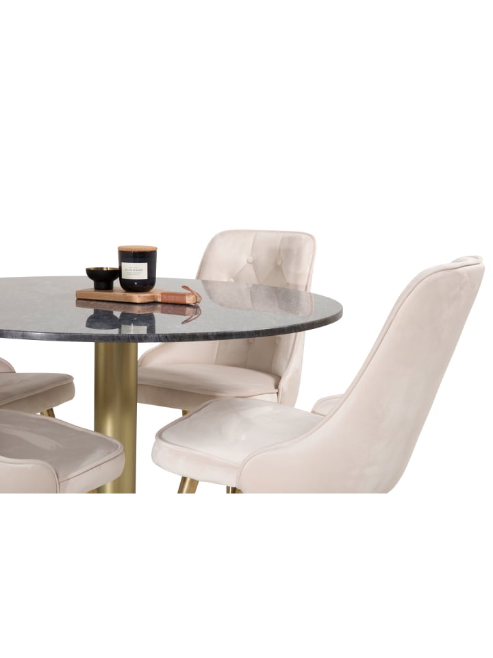 ebuy24 Essgruppe Estelle 17 (5-teilig) Beige 106 x 106 cm günstig kaufen onesize