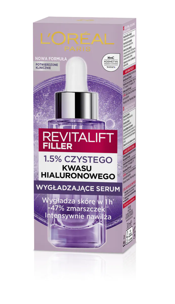 L'Oréal Paris Revitalift Filler 1,5% HA serumas (dar twarzy)