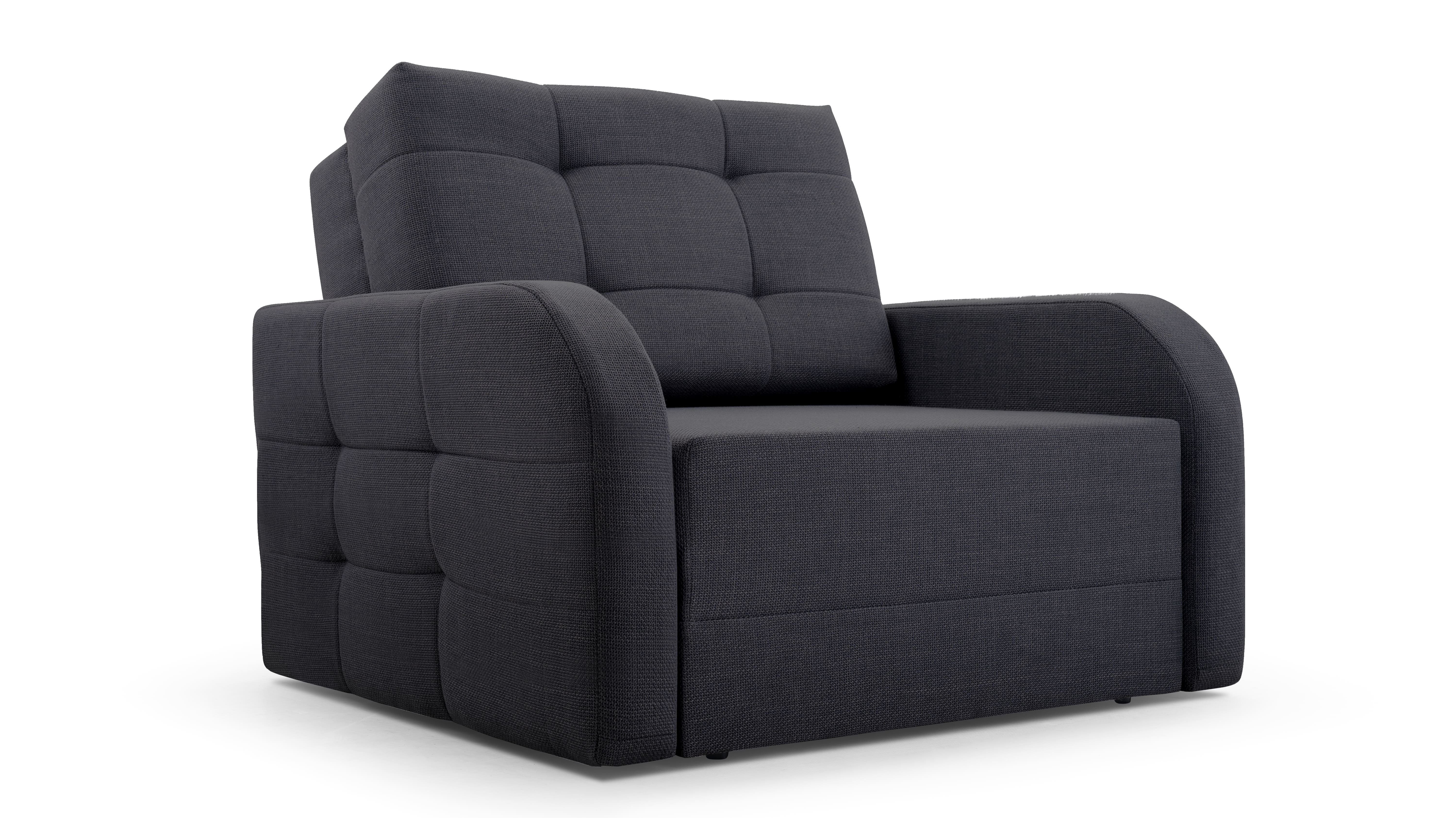 MOEBLO Kindersofa Porto 80, Schlafsessel Sofa Sessel, mit Schlaffunktion, mit Bettkasten