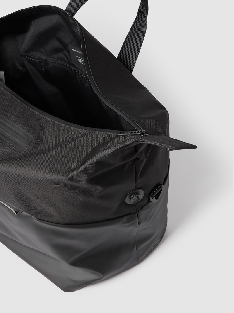 Weekender mit Label-Details Modell 'Urban Eco Weekender' in schwarz