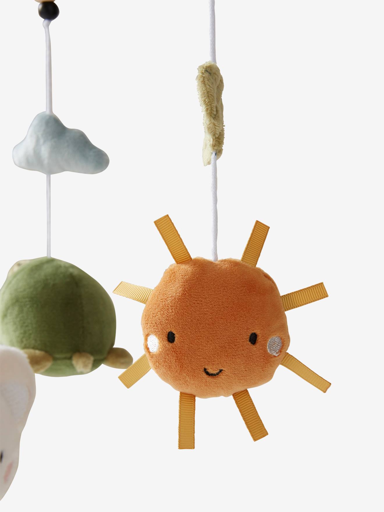 Mobile musical MINI ZOO beige / multicolore