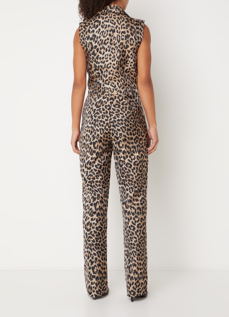 NIKKIE Benicia kombinezon ravnog kroja s leopard printom