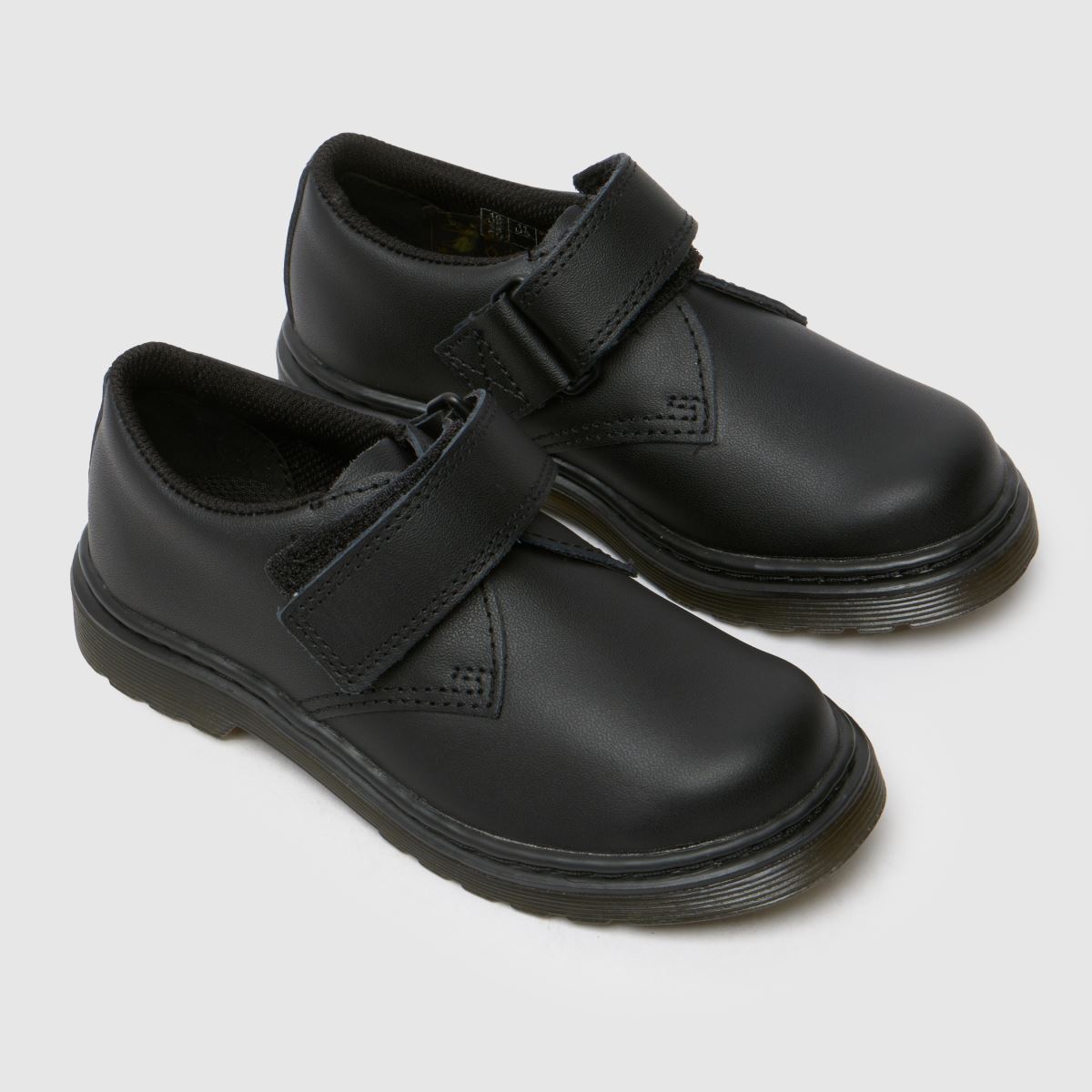 Dr Martens svarta 1461 Kamron II Mono Pojkar Juniorskor