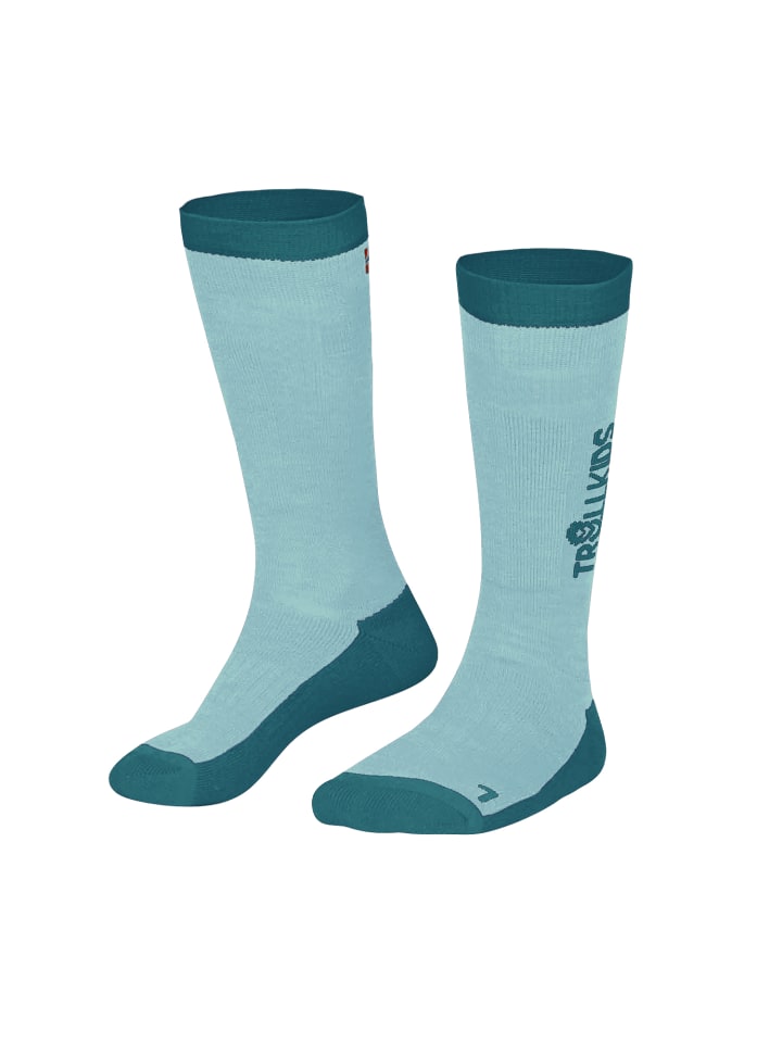 Trollkids Skisocken in aqua günstig kaufen