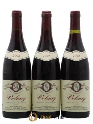 Volnay Germain Gilbert et Philippe 2002 - Lot de 3 Bouteilles