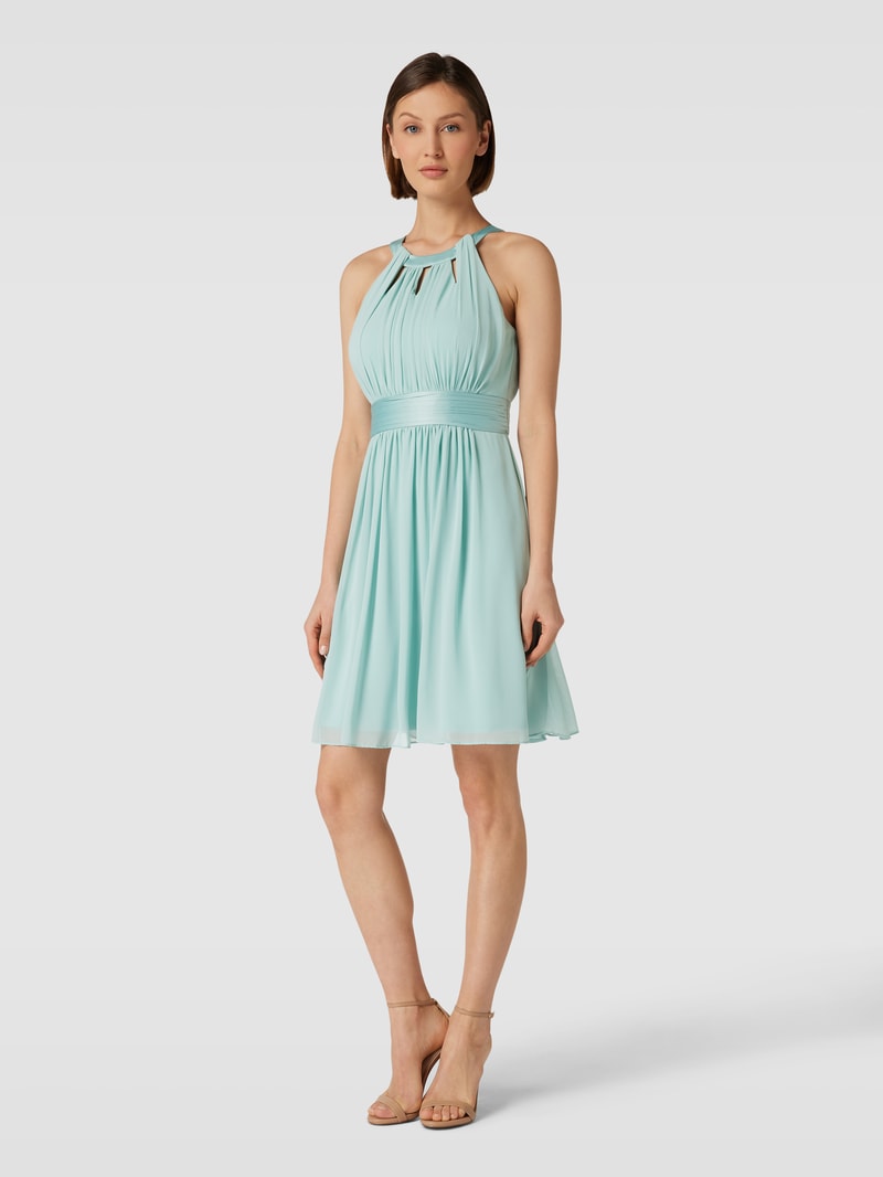 Cocktailkleid aus Tüll in helltürkis