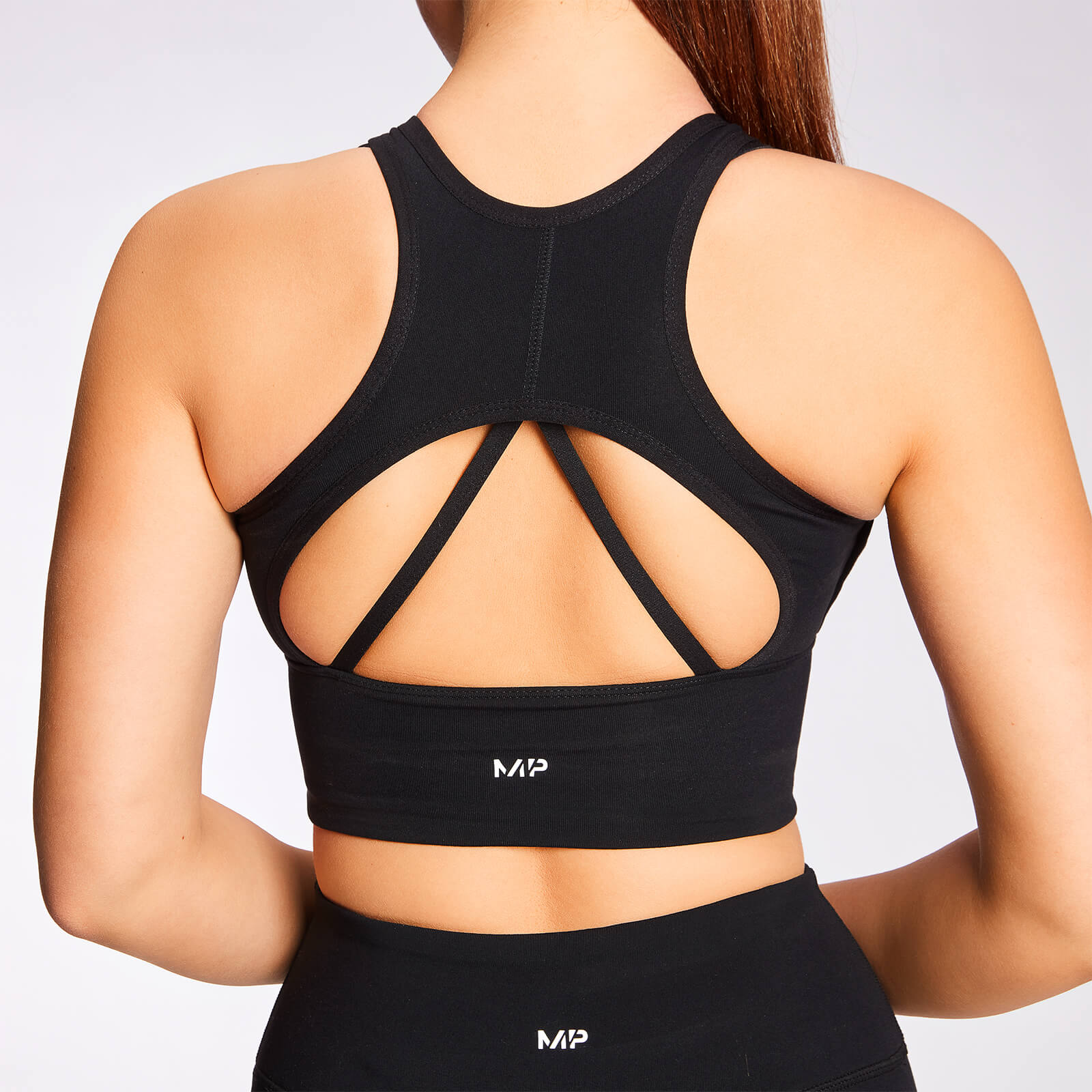 Brassière de sport longue MP Power pour femmes – Noir