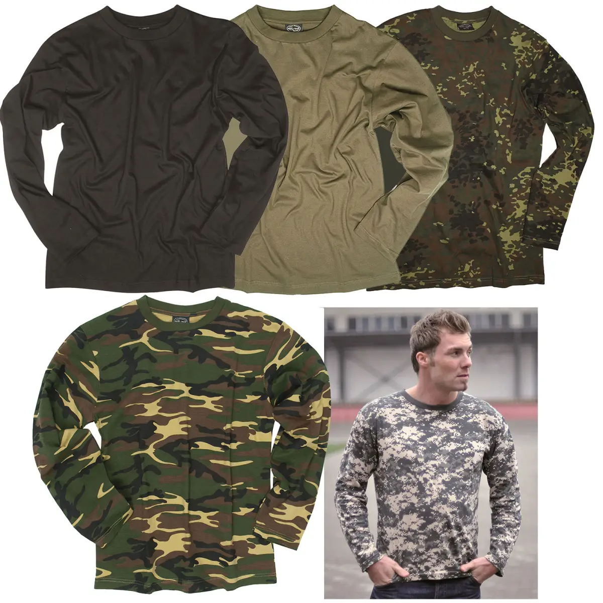 Langarmshirt schwarz