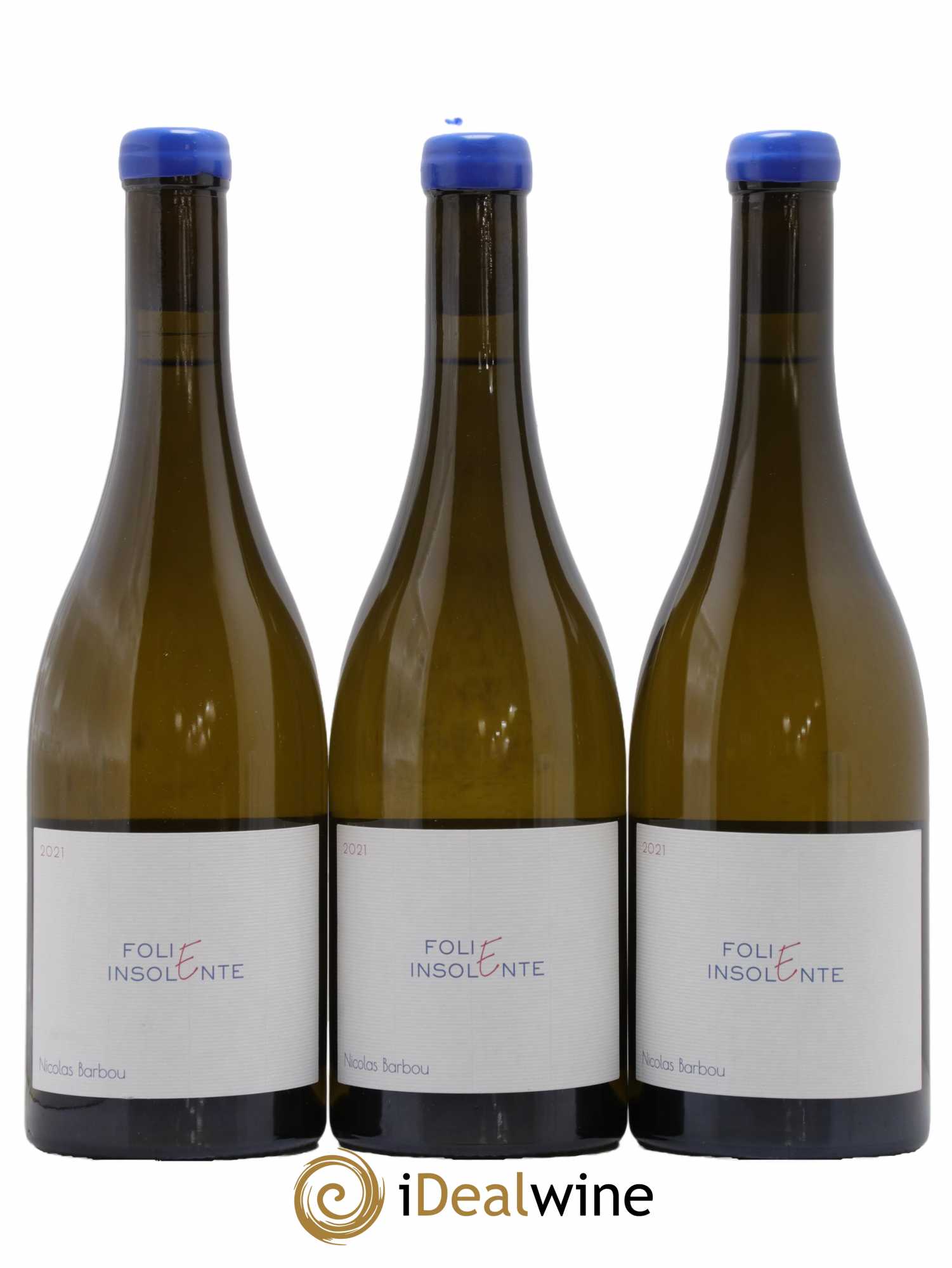 Touraine-Oisly Folie Insolente Nicolas Barbou  2021 - Lot de 3 Bouteilles