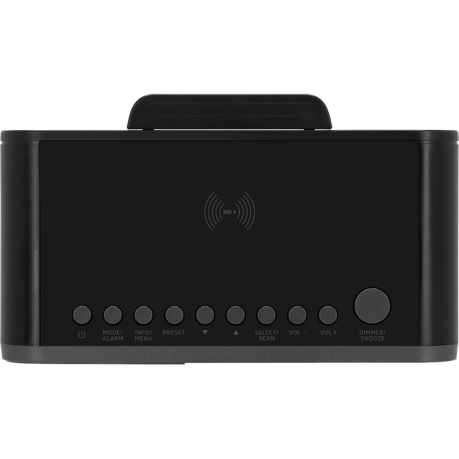 TechniSat VIOLA CR 1 D TechniSat Wireless Charging Display UKW-Radio Digitalradio (DAB) (DAB+ Digitalradio, Uhr- und Datumsanzeige, Zwei Radiowecktimer möglich)