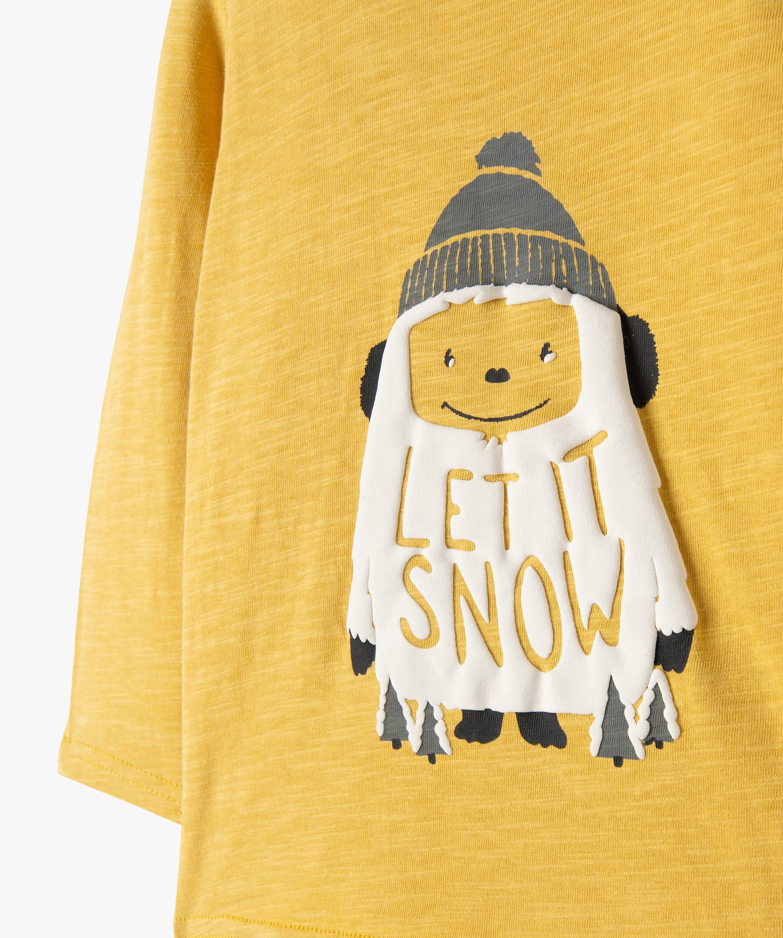 Tee-shirt bébé Garçon à manches longues avec motif jaune | GEMO