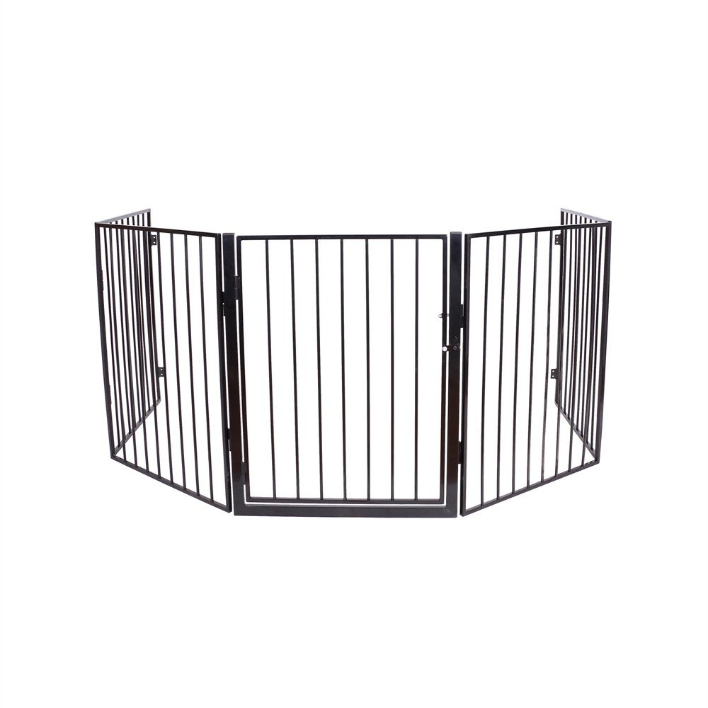 Mucola Treppenschutzgitter Ofenschutzgitter Kaminschutzgitter Metall Absperrgitter Schutzgitter (Stück), Auch als Treppenschutzgitter verwendbar