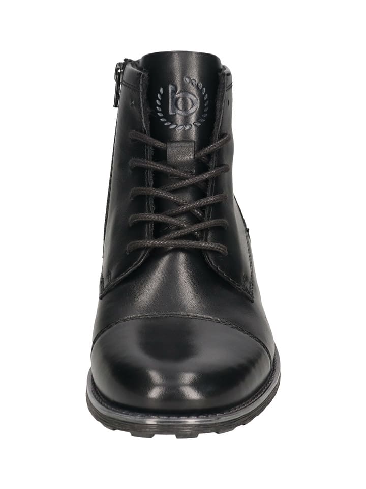 Bugatti Leder-Boots in Schwarz günstig kaufen