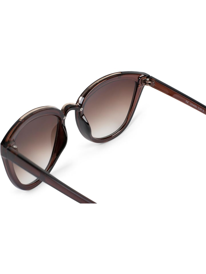 styleBREAKER Cateye Sonnenbrille in Braun / Braun Verlauf günstig kaufen onesize