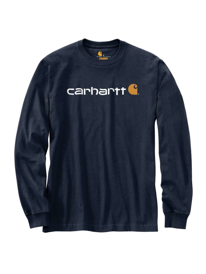 CARHARTT  Logo Long Sleeve in NAVY günstig kaufen