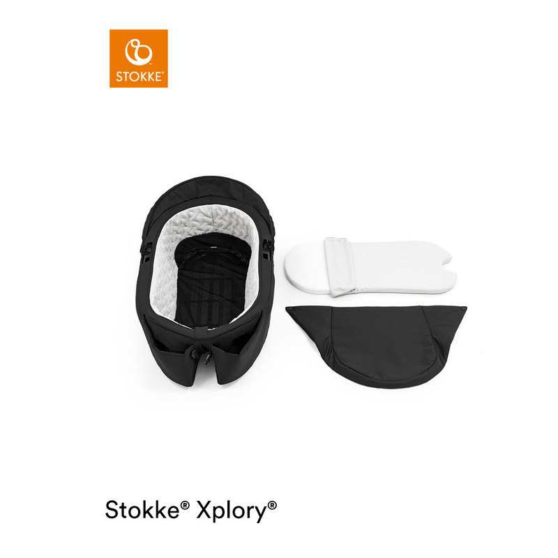 Nacelle noire pour poussette citadine Xplory X Stokke