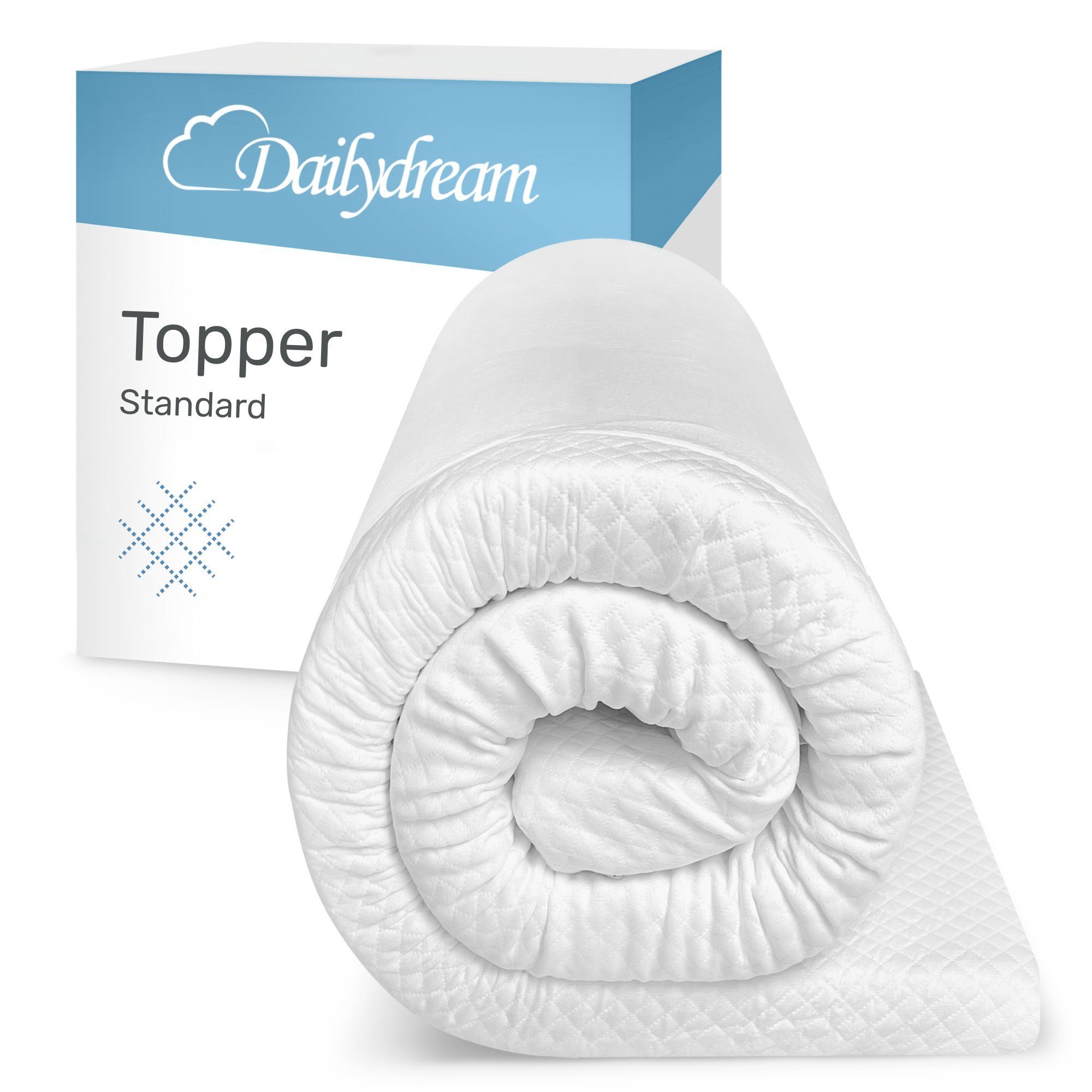 Topper mit Memory Foam von, Dailydream, Viscoschaum, (mit unterschiedlichen Bezugs-Editionen, 