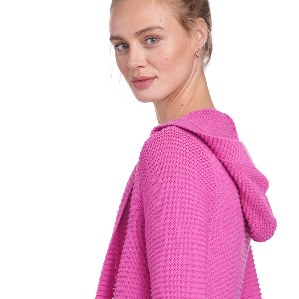 Damen Strickjacke mit Kapuze