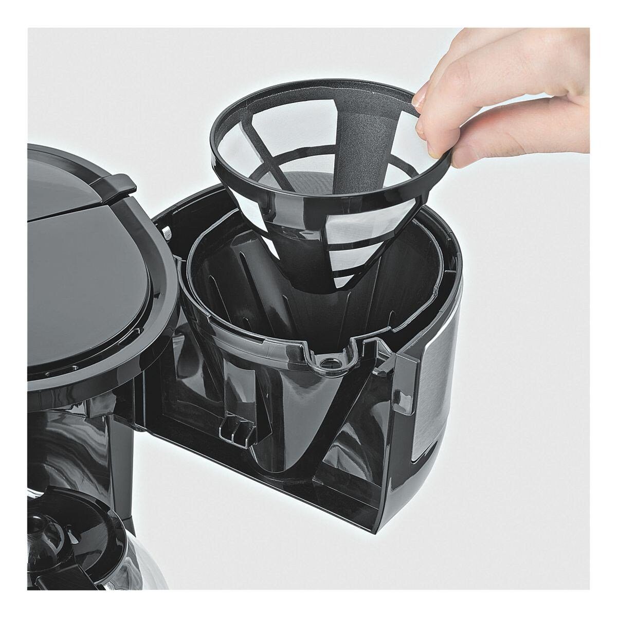 Severin Filterkaffeemaschine KA 4808, 0.56l Kaffeekanne, Kaffeemaschine Slim-Design mit Glaskanne, bis 4 Tassen, 750 Watt