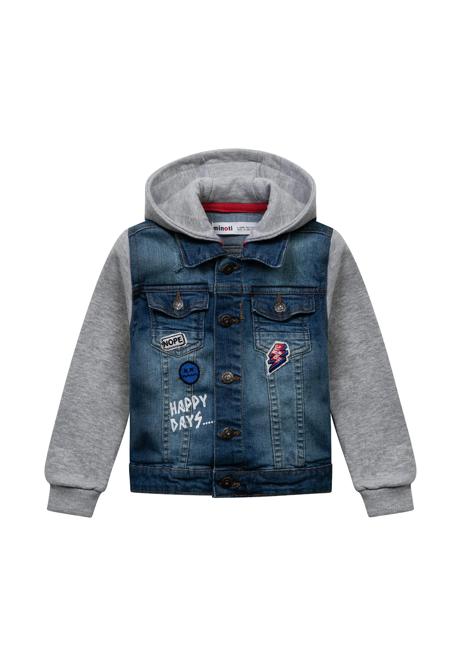 MINOTI HOODED FLEECE - Chaqueta vaquera