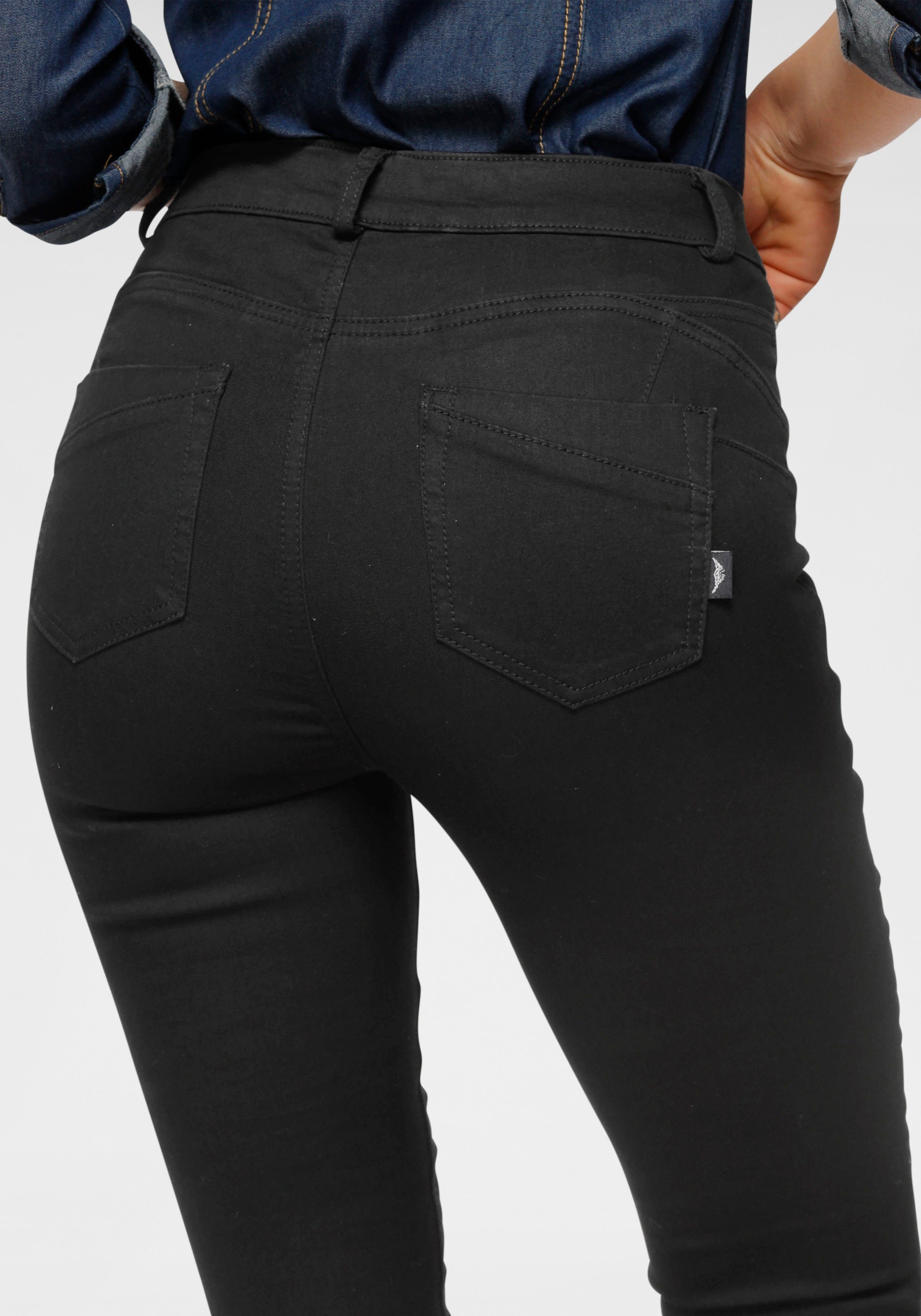 Arizona Skinny-fit-Jeans Ultra Stretch High Waist mit Shapingnähten