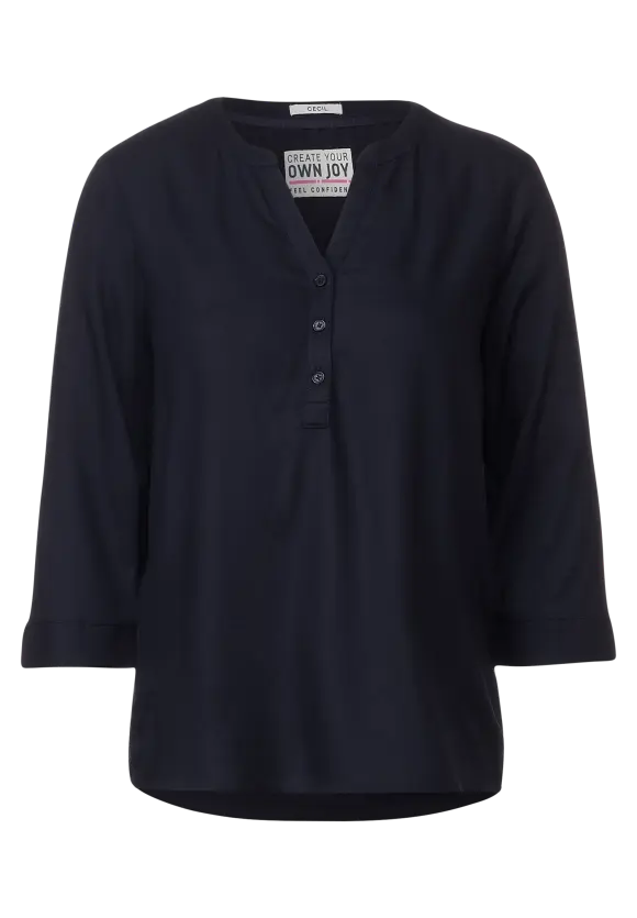CECIL Viskose Bluse in Unifarbe