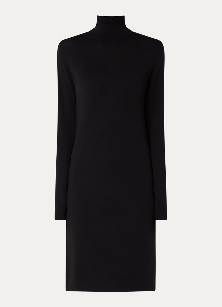 Abito maglione midi Calvin Klein in pregiata lana merino con collo alto