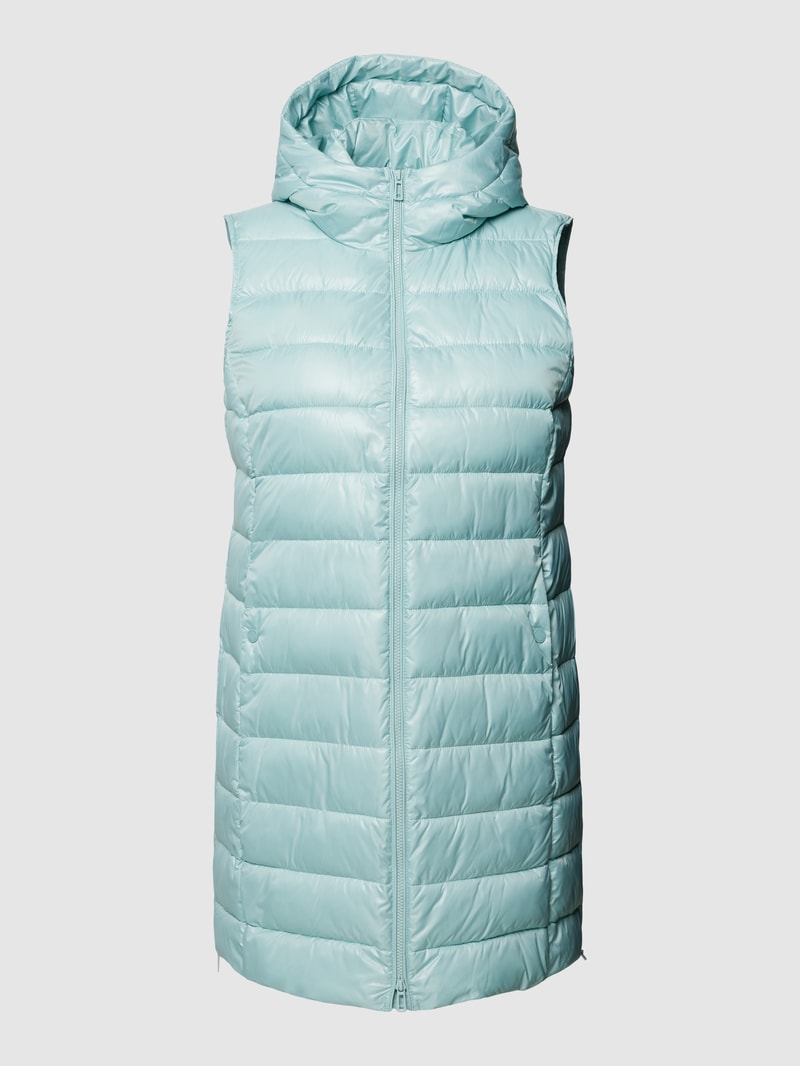 PLUS SIZE Steppweste mit Kapuze in eisblau