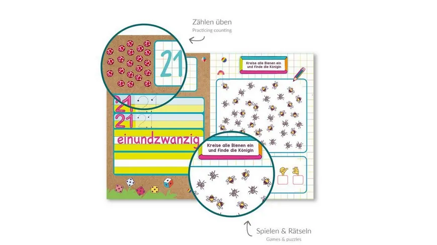 TRENDHAUS ABC Champions Activity Lernkoffer Zahlen 1-25 wisch&weg