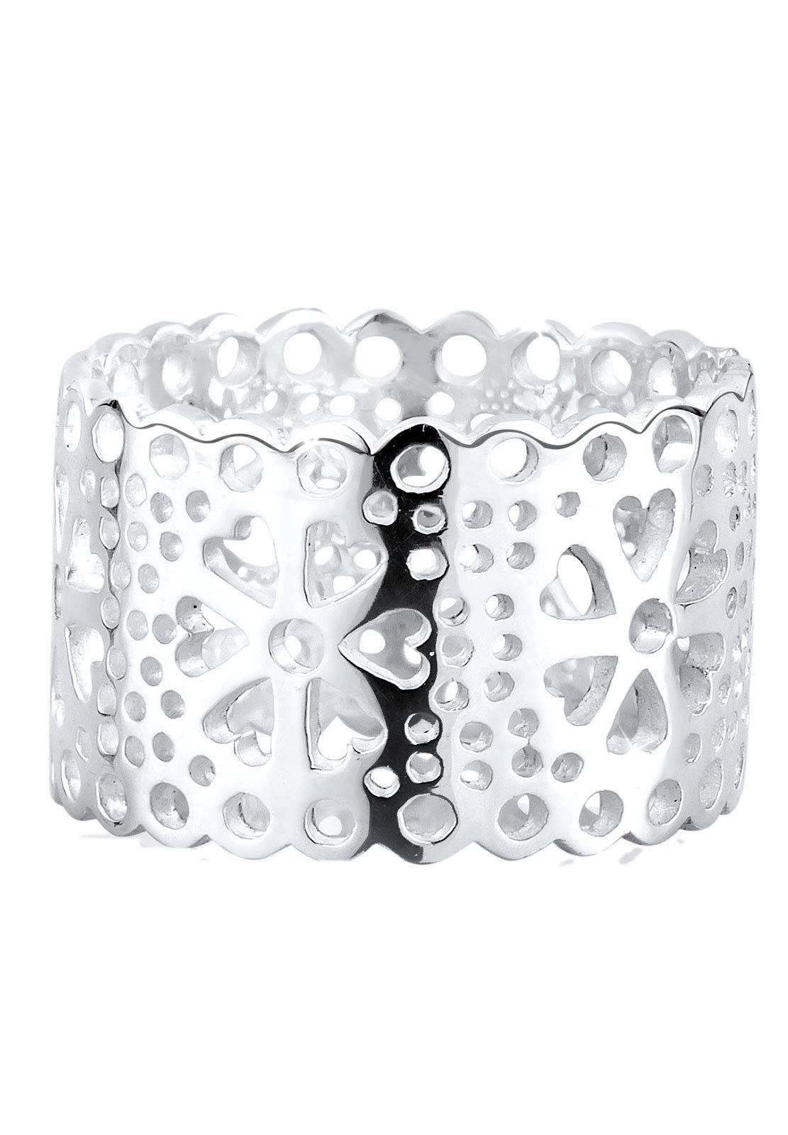 Ornement floral Elli découpé en argent 925