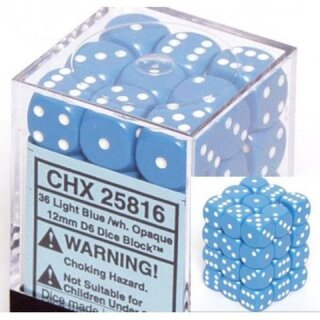 Hellblau-Weiß 36xW6 Set (undurchsichtig)