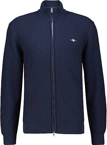 GANT Herren Strickjacke TEXTURE aus Bio-Baumwolle