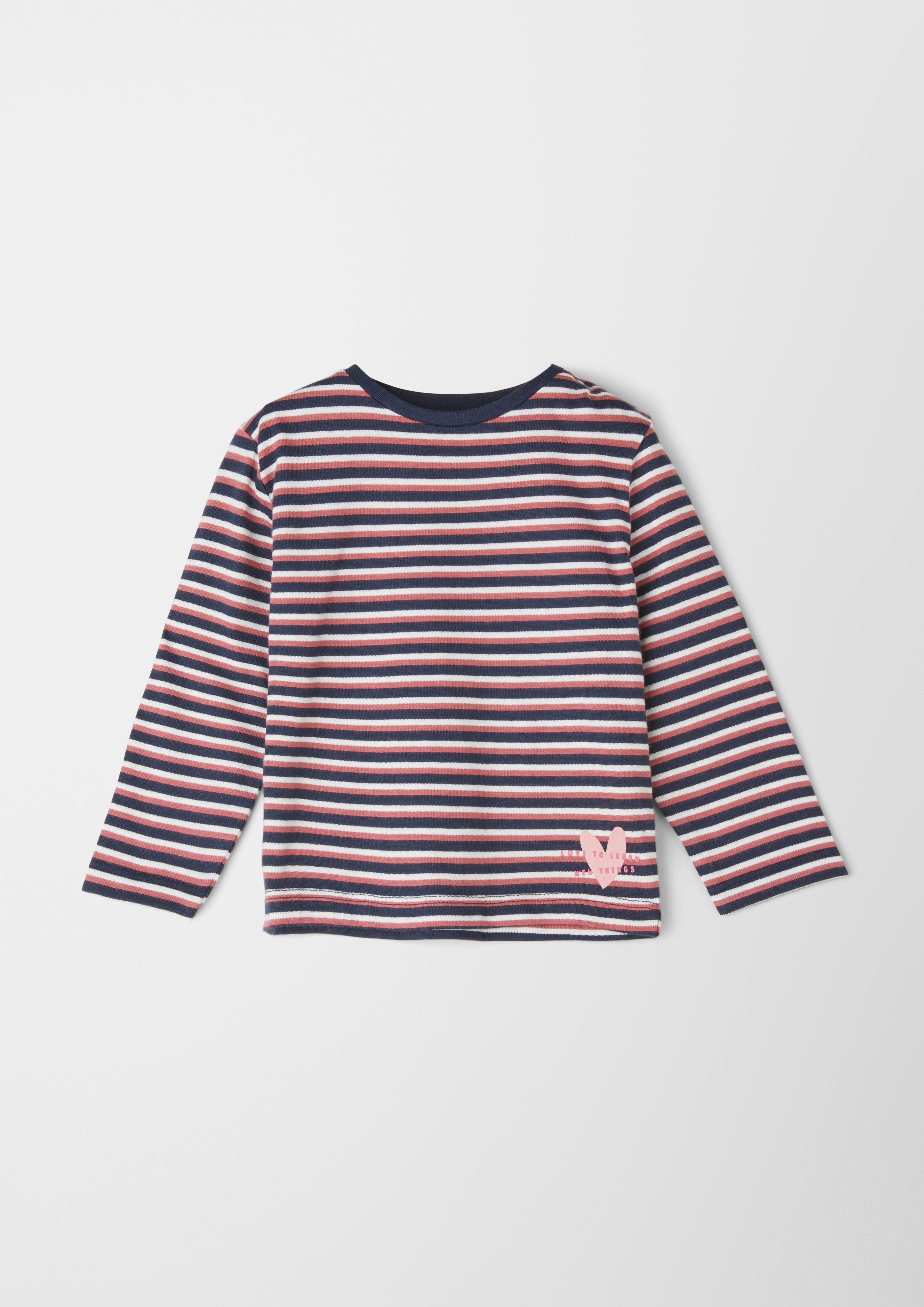 Streifenshirt mit Print-Detail  2119903-59G3
