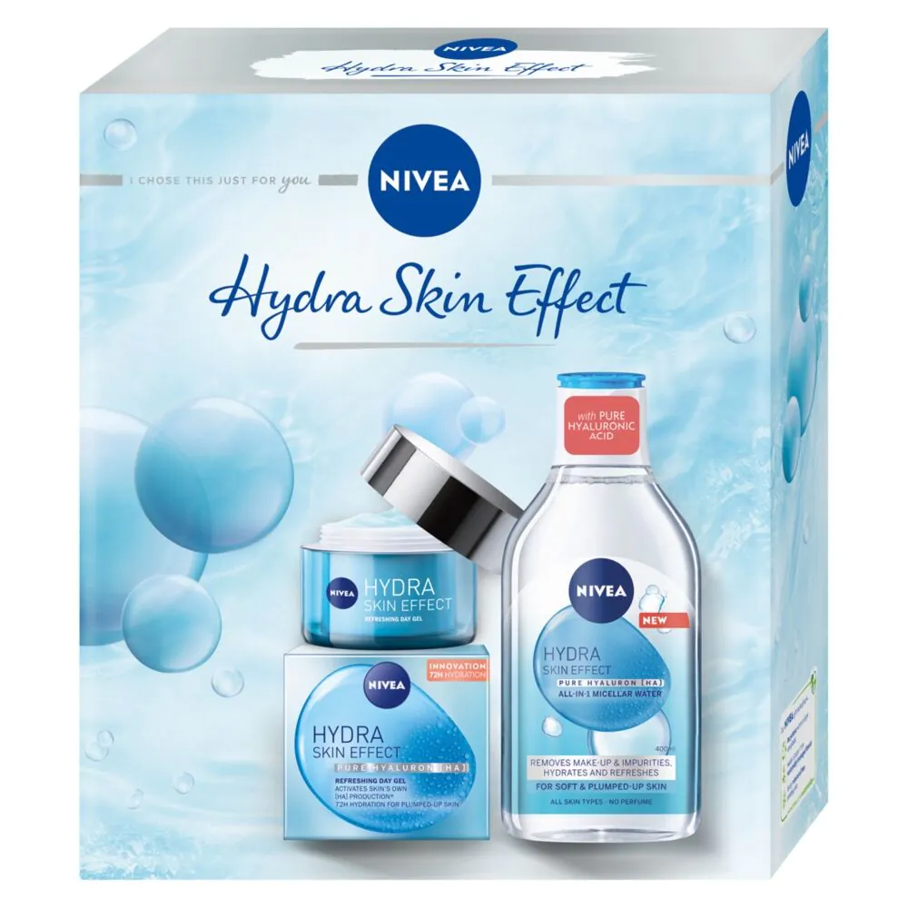 Nivea Hydra Skin Effect Set: Micelarna voda + Dnevni gel