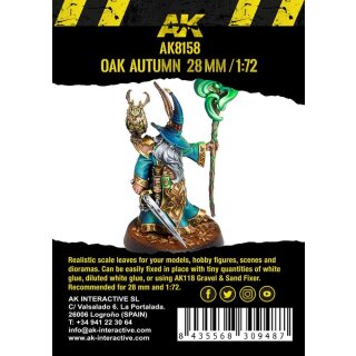 Oak Autumn Leaves - 28mm. 1/72 (Bag 7 Gr.)