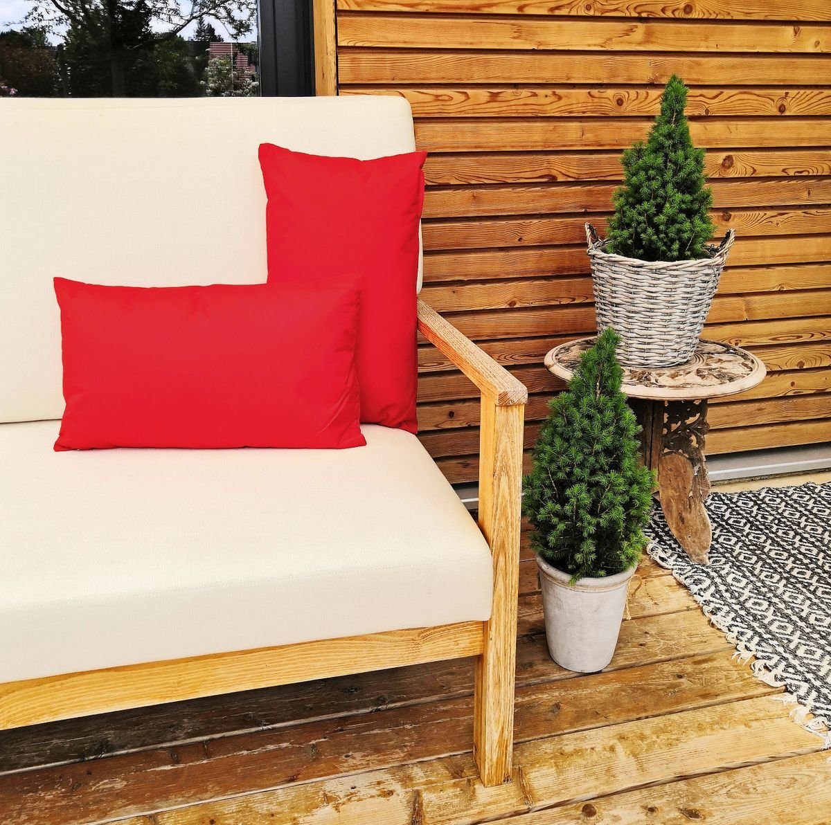 JACK Dekokissen JACK Outdoor Lounge Kissen 30x50cm Dekokissen inkl. Füllung Wasserfest, mit Lotus-Effekt, Robust, Strapazierfähig, für Innen & Außen