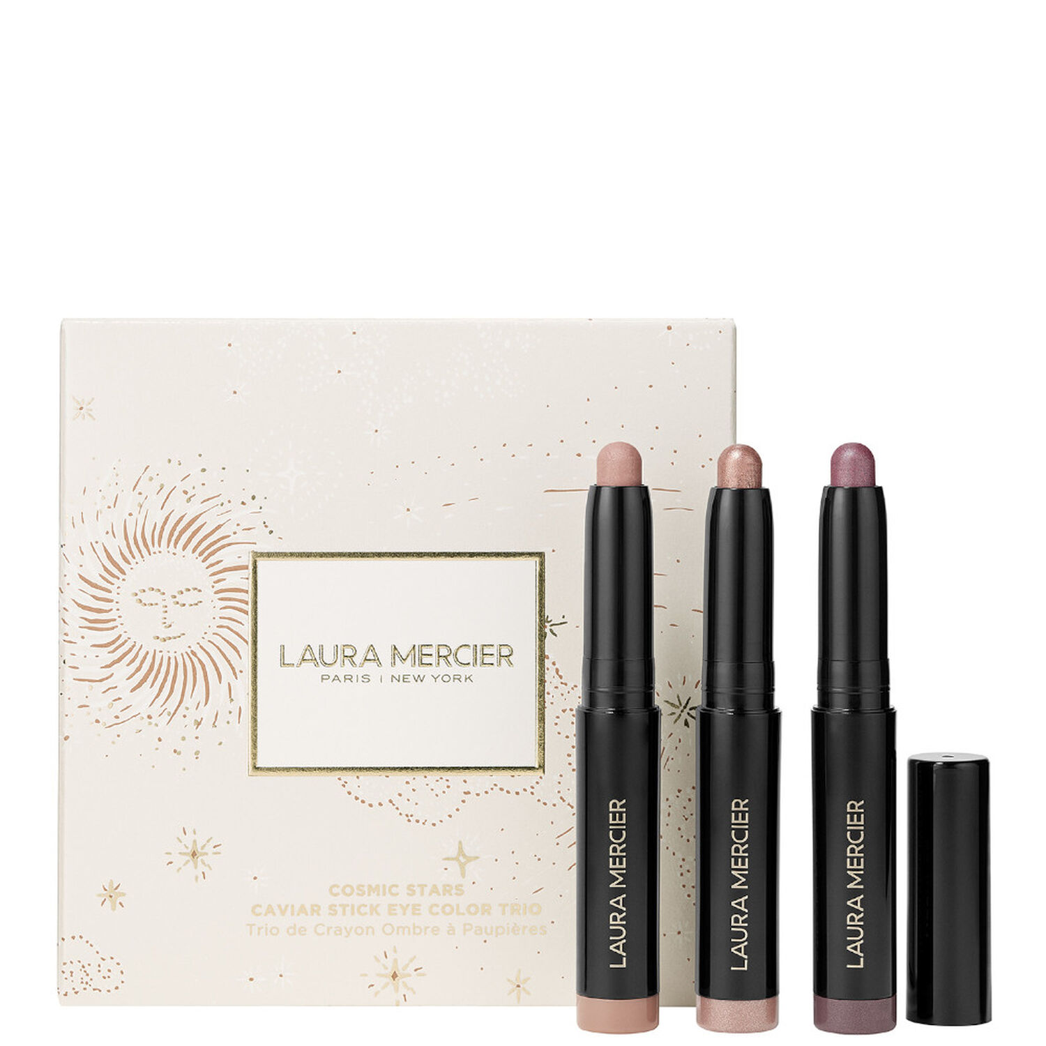 Laura Mercier Rose Glow Caviar Stick Trio Trio Crayon Paupières
