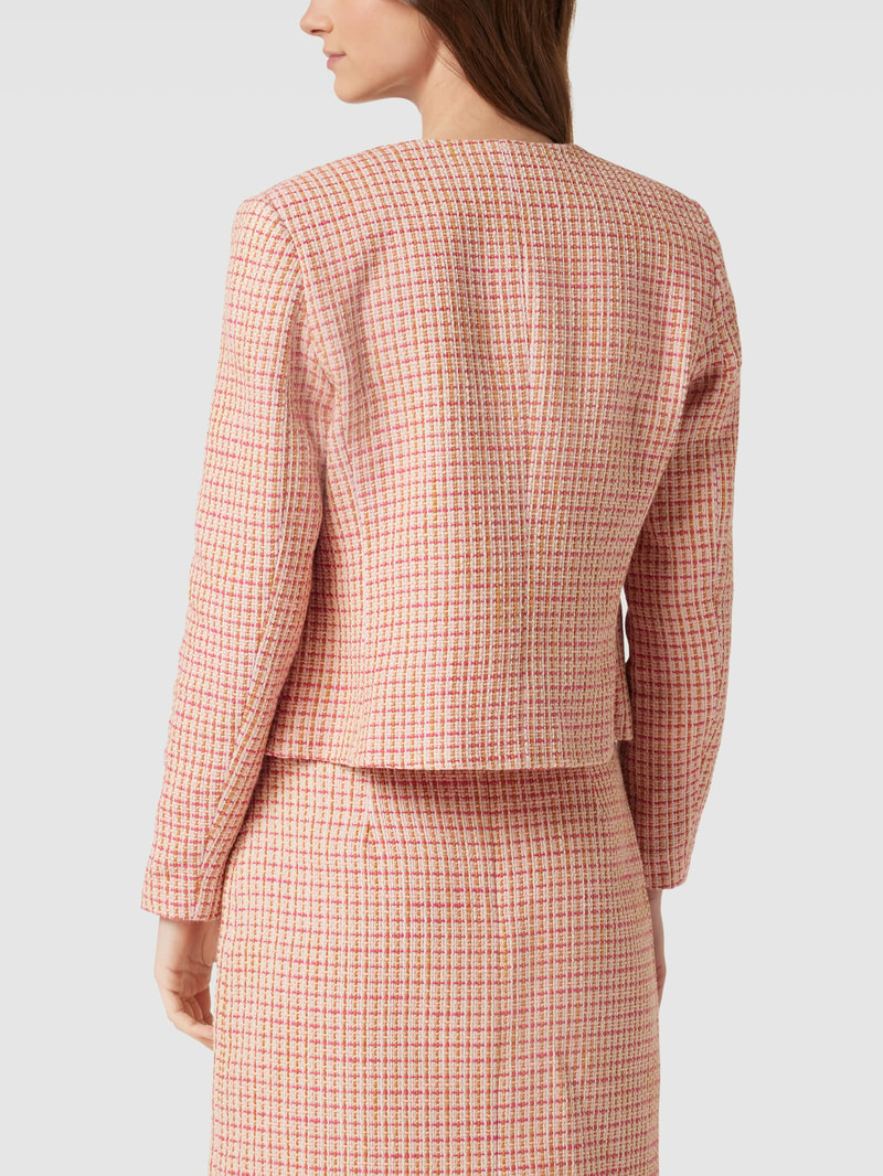 Blazer in Bouclé-Optik in pink