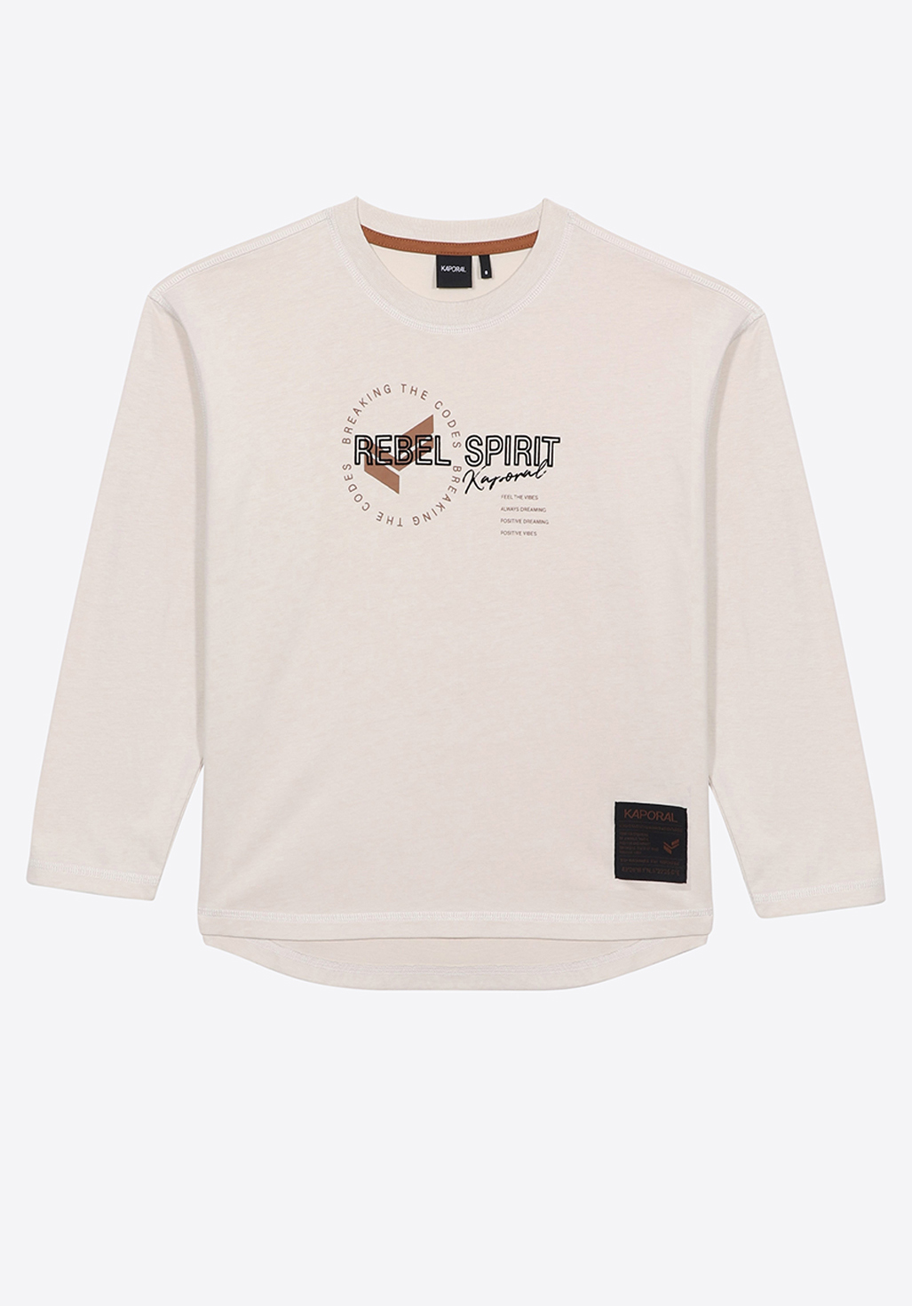 EDSON  T-shirt beige garçon 100% coton